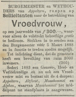 Vroedvrouw gezocht