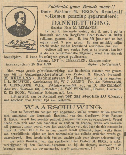 Breukzalf advertentie